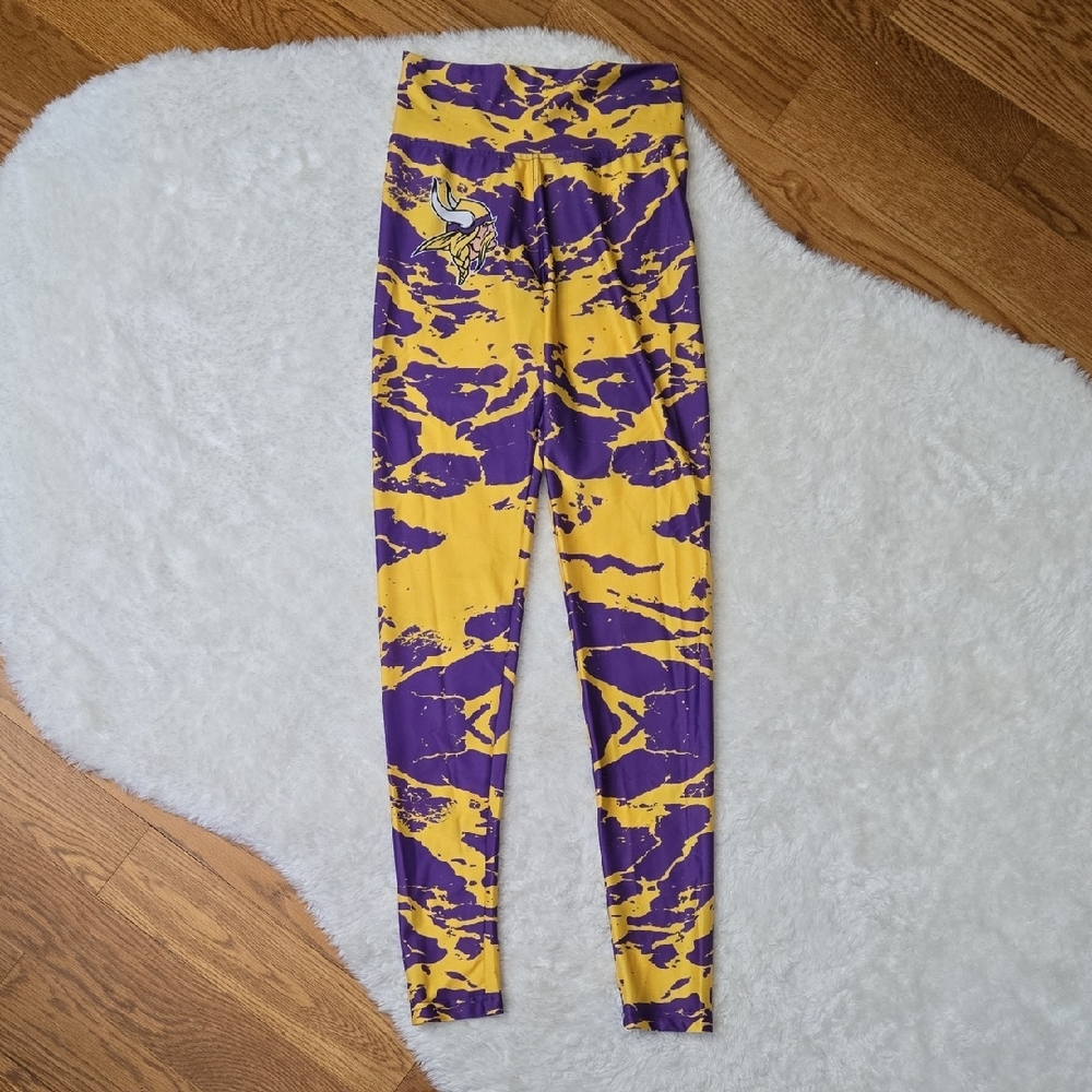 NFL Team Minnesota Vikings Leggings, Womens Small